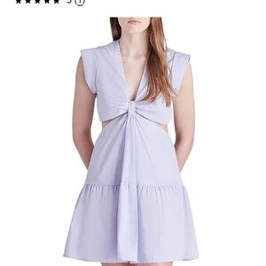 Elegant Lavender Sleeveless Dress